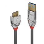 LINDY LNY-36656 :: USB 3.2 кабел, 1x Type A M, 1x Micro-B M, 5 Gbps, Cromo Line, 0.5 м