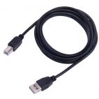 SBOX USB-1013 :: Кабел USB 2.0, A-B, M/M, 3 м, черен