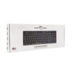 WHITE SHARK GK-2106 :: Геймърска TKL клавиатура Commandos, механична, червени суичове, черна
