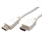 ROLINE 11.99.5702 :: VALUE HDMI High Speed кабел + Ethernet, M/M, бял, 2.0 м