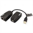 ROLINE 12.99.1123 :: VALUE USB 2.0 удължителен кабел, RJ-45, до 50.0 м