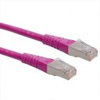 ROLINE 21.15.0843 :: S/FTP (PiMF) Patch кабел, Cat.6 (Class E), розов, 1.5 м