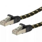 ROLINE 21.15.2185 :: S/FTP (PiMF) Patch кабел, Cat.6 (Class E), черен/златист, 5.0 м