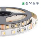 RGB LED лента, 5.0 м, 5050RGB, 96 LEDs/m, 12 мм ширина, PCB, 4 цвята