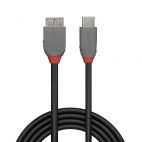 LINDY LNY-36620 :: USB 3.2 Type C to Micro-B Cable, Anthra Line, 0.5m