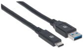MANHATTAN 354981 :: Кабел USB 3.2 Gen 1, Type-A Male to Type-C Male, 5 Gbps, 3 m