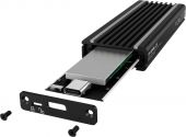 RAIDSONIC IB-1824ML-C31 :: USB 3.1 Type-C и Type A кутия за M.2 NVMe SSD устройства до 80 mm, RGB светлини