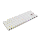 WHITE SHARK GK-2106 :: Геймърска TKL клавиатура Commandos, механична, червени суичове, бяла