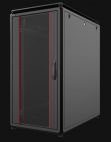 MIRSAN MR.GTV22U61.01 :: Free Standing VERSATILE Cabinet - 22U, D=1000mm, W=610mm, Black, Versatile