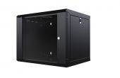 MIRSAN MR.WTC12U60MN.01:: Wall Type NETWORK Cabinet - 12U, D=600mm, W=565mm, Black, Com-Box, Assembled