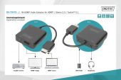 ASSMANN DA-70475 :: 4K HDMI Audio Extractor for HDMI / Stereo 2.0 / Toslink 5.1
