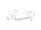 ROLINE 17.03.0115 :: Underdesk Mount Storage Drawer with Shelf