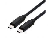 VALUE 11.99.9083 :: Кабел USB4 Gen2x2, Emark, Type C–C, M/M, 20 Gbit/s, 100W, черен, 2 м