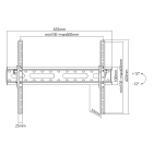 SBOX PLB-2546T-2 :: Стойка за LCD (стенна) 37“ – 80“ до 45kg, VESA 600x400, черна 