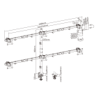 SBOX LCD-352/6-2 :: DESKTOP MOUNT for 6x 6x LCD 17-32“, black