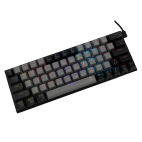 WHITE SHARK WAKIZASHI-US-G-B-RED.SW :: MECHANICAL KEYBOARD, GK-002711 WAKIZASHI, red switches, grey-black