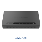 Grandstream GWN7001 :: Multi-WAN Gigabit VPN рутер, 6 порта
