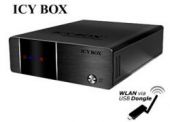 ICYBOX IB-MP3010HW :: Мултимедиен мрежов плейър и рекордер, 3.5" гнездо за HDD, HDMI, WLAN