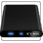 ICYBOX IB-266StUS-B :: External combo aluminium case for 2.5" SATA HDD, USB + eSATA