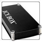 ICYBOX IB-351StUES2-B ::External aluminium combo-case for 3.5" SATA HDD; USB 2.0 & 1394a & eSATA