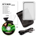 ICYBOX IB-223StU+Wh :: Външна кутия за 2.5'' SATA хард диск със Smart AP софтуер и калъф