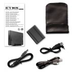 ICYBOX IB-262StUS2-B :: Външна кутия за 2.5'' SATA хард диск с EasySwap® механизъм, USB & eSATA