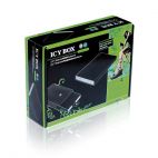 ICYBOX IB-290StUS-B :: Външна алуминиева кутия за 2.5'' SATA хард диск, USB & eSATA