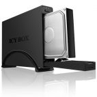 ICYBOX IB-366StUS2-B :: Smart EasySwap aluminium combo-case, for one 3.5" SATA HDD, USB 2.0 & eSATA interface