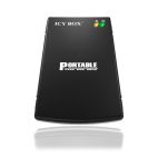 ICYBOX IB-250StU3-BH :: USB 3.0 Външна кутия за 2.5" SATA HDD, алуминиева, с калъф, 12.5 мм