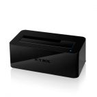 ICYBOX IB-112StUS2-B :: Външна докинг станция за 2.5" & 3.5" SATA дискове; тип тостер, USB 2.0 & eSATA интерфейс