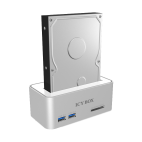 ICYBOX IB-111HCr-U3 :: Hard didk docking station for SATA HDDs and SSDs with USB 3.0 and a card reader