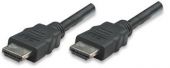 MANHATTAN 391528 :: High Speed HDMI Display Cable, HDMI Male to Male, Shielded, Black/Gray, 3 m (10 ft.)