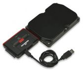 MANHATTAN 179195 :: Hi-Speed USB to SATA/IDE Adapter, 3-in-1 with One-Touch Backup