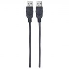 MANHATTAN 353915 :: Cable USB 2.0 Type-A/M to USB Type-A/M 3m, black