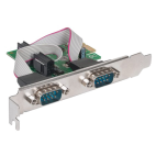 MANHATTAN 152082 :: Serial PCI Express Card, 2 Ports DB9 RS232, x1 Lane