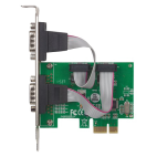 MANHATTAN 152082 :: Serial PCI Express Card, 2 Ports DB9 RS232, x1 Lane