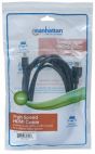 MANHATTAN 353946 :: In-wall CL3 High Speed HDMI Cable with Ethernet, HEC, ARC, 3D, 4K, M/M, Shielded, Black, 3.0 m