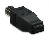 MANHATTAN 308670 :: Hi-Speed USB Adapter, B Male / Micro-AB Female, Black