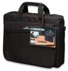 MANHATTAN 438889 :: London Notebook Computer Briefcase, Top Load; Fits Most Widescreens Up To 15.4"