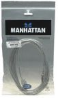 MANHATTAN 340502 :: USB 2.0 удължителен кабел, AM-AF, 4.5 м, сив цвят