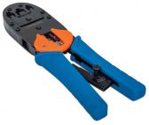 INTELLINET 211048 :: Universal Modular Plug Crimping Tool, For RJ45, RJ12 and RJ11 modular plugs