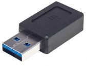 MANHATTAN 354714 :: USB 3.2 Gen 2, Type-A Male to Type-C Female, 10 Gbps, Black