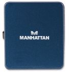 MANHATTAN 160605:: Hi-Speed USB Micro Hub, 4 Ports, Bus Power, Blue