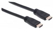 MANHATTAN 353960 :: In-wall CL3 High Speed HDMI Cable with Ethernet, HEC, ARC, 3D, 4K, M/M, Shielded, Black, 8.0 m