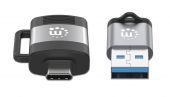 MANHATTAN 356329 :: Комплект адаптери: 1x USB 3.0(3.2) Type-A/M към Type-C/F +1x USB 3.0(3.2) Type-C/M към Type-A/F/