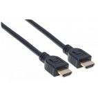 MANHATTAN 353953 :: In-wall CL3 High Speed HDMI Cable with Ethernet, HEC, ARC, 3D, 4K, M/M, Shielded, Black, 5.0 m