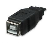 MANHATTAN 308694 :: Hi-Speed USB Adapter, B Female / Micro-B Male, Black