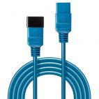 LINDY LNY-30121 :: Power cable IEC C19 to IEC C20 Extension, 16A, 2m, Blue