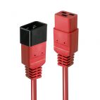 LINDY LNY-30124 :: Power cable IEC C19 to IEC C20 Extension, 16A, 2m, red