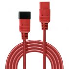 LINDY LNY-30124 :: Power cable IEC C19 to IEC C20 Extension, 16A, 2m, red